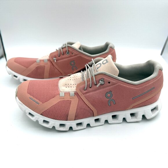 On Cloud Women’s Running Shoes Rose Sand Size 11 Lightweight Trainers - Picture 6 of 11